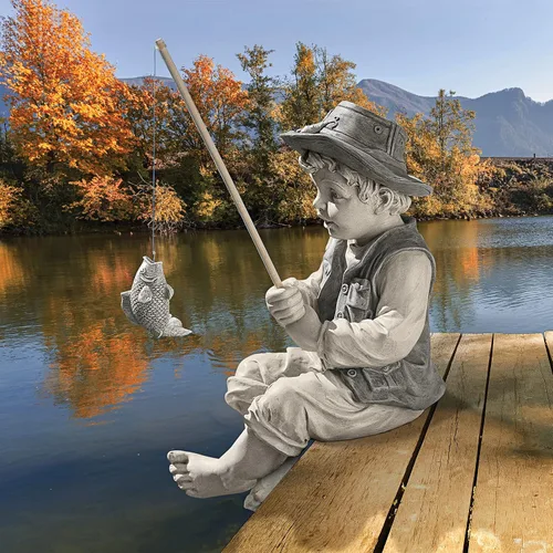 Miniatura 12 de Design Toscano Frederic, el pequeño pescador de Aviñón