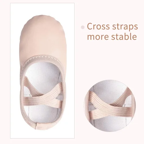 Miniatura 5 de Stelle Ballet Shoes for Girls Boys Close-Fit PU Professional Dance Slippers for Toddler/Little Kid/Big Kid