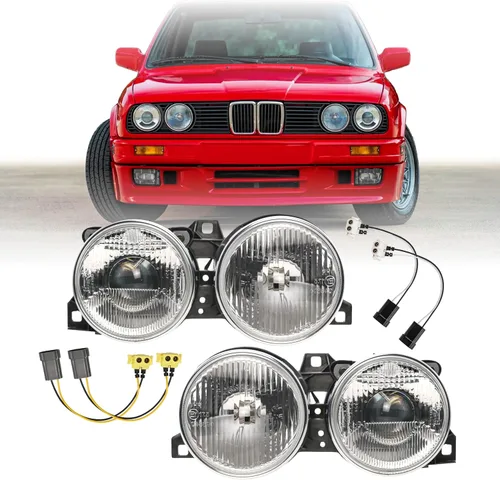 Miniatura 11 de USR Pre Face 84-86 E30 EURO OE Style Lente Clara Esmerilada Luz Trasera Set de Lámpara Trasera (Izquierda + Derecha) Compatible con 1984-1986 BMW