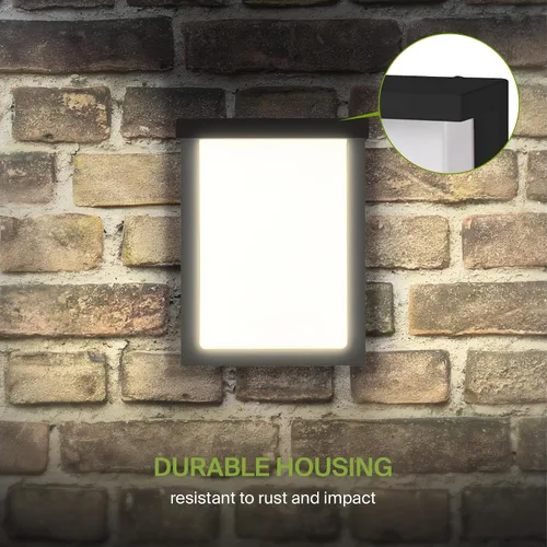 Miniatura 8 de ASD Lámpara LED de pared para exteriores de 8", aplique de casa para puerta delantera 3CCT, regulable, impermeable, certificada por ETL 12W