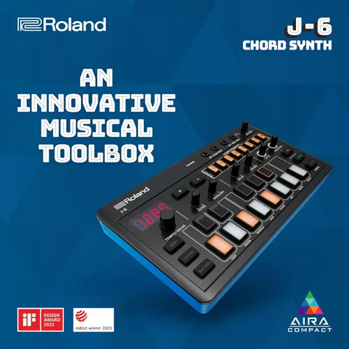 Miniatura 2 de Roland AIRA Compact J-6 CHORD SYNTH Máquina portátil de creación de canciones con sonido Roland profesional y características Motor