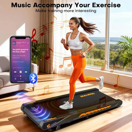Miniatura 10 de Walking Pad Treadmill with Speaker, 4-in-1 6.2MPH Treadmills for Home with App Compatible, Walking Pad with 10% Incline, LED Display, 2.75HP