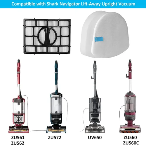 Miniatura 8 de Filtro de Repuesto para Aspiradora Shark Navigator Zero-M Lift-Away Speed Aspiradora Vertical ZU561 ZU560 ZD201 ZU560C ZU562 UV650 ZU572 Pieza
