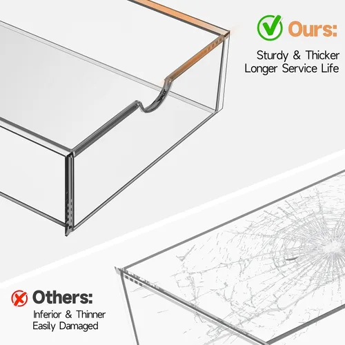 Miniatura 5 de Organizador de almacenamiento para cajones de maquillaje con 24 cajones, set de 4 organizadores acrílicos para escritorio de oficina