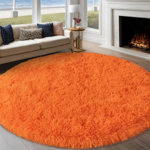 Miniatura 52 de Alfombra pequeña rosa para dormitorio, alfombras de área esponjosas peludas de 2x3 pies para habitación de niñas y niños, alfombra suave