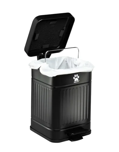 Cubo de basura para excrementos de perro para exteriores, con tapa, contenedor de estación de residuos a prueba de olores para el patio trasero, 5