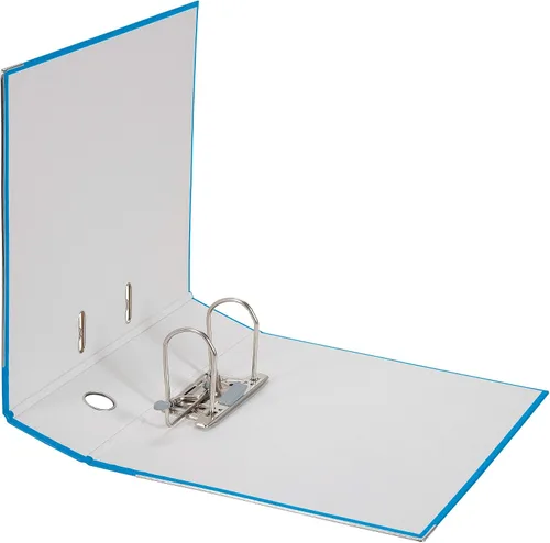 Miniatura 3 de Archivos de plástico originales Falken PP-Color. Fabricado en Alemania. Carpeta de anillos DIN A4 de 2.0 in de color pastel Aqua Carpeta de archivos