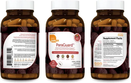 Miniatura 2 de Zahler - Cápsulas ParaGuard - Suplemento para la salud intestinal - La fórmula contiene ajenjo, bulbo de ajo, semilla de calabaza, clavo y más