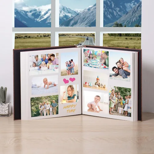 Miniatura 3 de Álbum de fotos grande autoadhesivo 4x6 5x7 3x5 8.5x11 pulgadas, álbum magnético de recortes, libro de recortes DIY, largo 13 x ancho 12.8 pulgadas