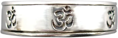 Miniatura 4 de ENERGY STONE SEVEN OM Banda Estrecha Plata de Ley Spinning (Estilo US39)