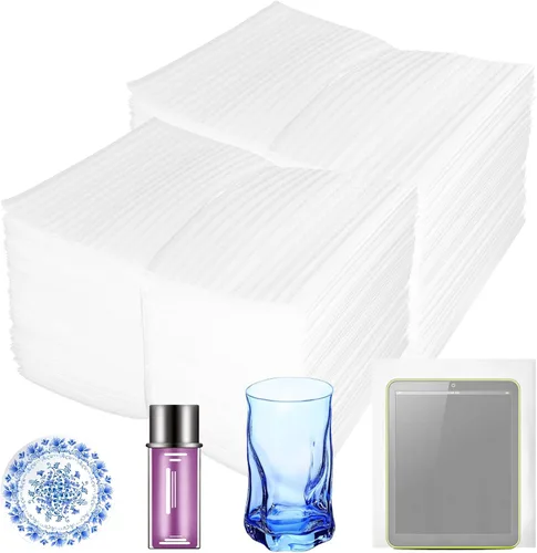 Miniatura 23 de Bolsas de espuma acolchada de 8'' x 10'', 50 piezas de suministros de amortiguación para mudanzas, bolsas de espuma que protegen artículos frágiles