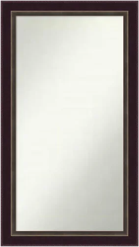 Miniatura 30 de Amanti Art Espejo de baño de bronce para sobre el fregadero, 24 x 24 pulgadas, espejo cuadrado de bronce Lara para tocador, marco de madera