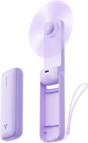 Miniatura 9 de Aecooly Ventilador Portátil Delgado, Ventilador de Mano Delgado, Mini Personal Recargable por USB [Tiempo Máximo de Enfriamiento 24H], Pequeño