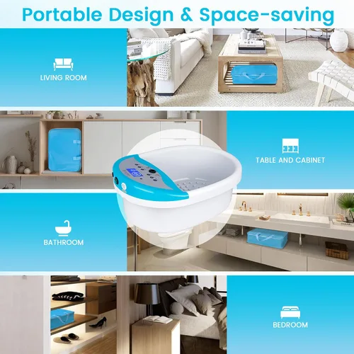 Miniatura 3 de LeCuag Máquina de desintoxicación iónica para baño de pies, máquina de spa de pies para uso doméstico, bañera de baño de pies con cinturón