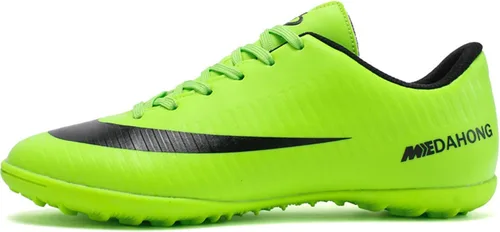 UYO Men's Soccer Shoes Football Cleats Low-Tops Lace-Up Non-Slip Spikes Indoor Futsal Turf Sneaker