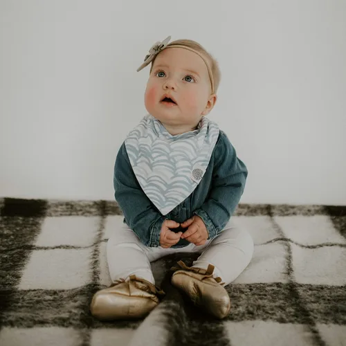 Miniatura 5 de Parker - Baberos tipo bandana para bebé, paquete de 4 baberos para niños, niñas, unisex Ártico