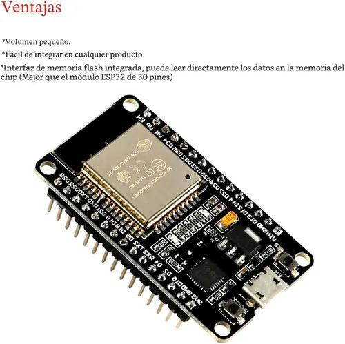 Miniatura 6 de AITRIP 10 piezas ESP32S ESP32 ESP-WROOM-32 placa de desarrollo 2.4GHz Dual-Core WiFi + Bluetooth 2 función microcontrolador para Arduino