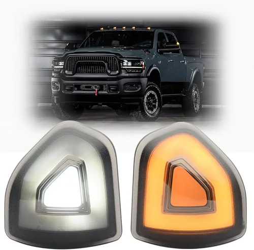 2 piezas de luz LED ámbar para espejo, luz de señal de giro para Dodge Ram 1500 2021 2022 2023, para Ram 1500 Classic 2022 2023, para Ram 2500 3500