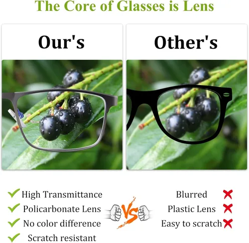 Miniatura 4 de Lcbestbro Paquete de 3 lentes de lectura con bloqueo de luz azul para hombres, elegantes lectores de marco de metal
