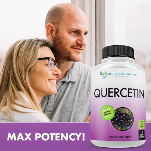 Miniatura 4 de DOCTOR RECOMMENDED SUPPLEMENTS Quercetina 1000 mg por porción – 120 cápsulas vegetales, suplemento vitamínico, suministro de 60 días