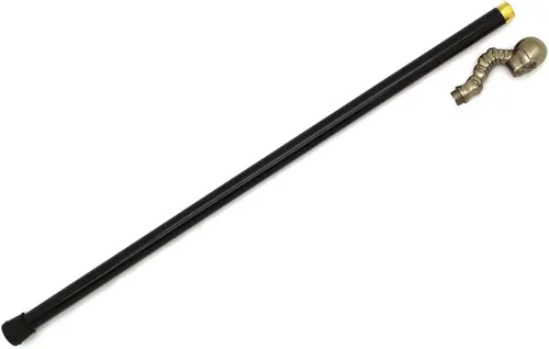Miniatura 8 de Snake Eye Tactical Mango de peltre para bastón de caminar de 34.5 pulgadas con pequeño almacenamiento sin hoja