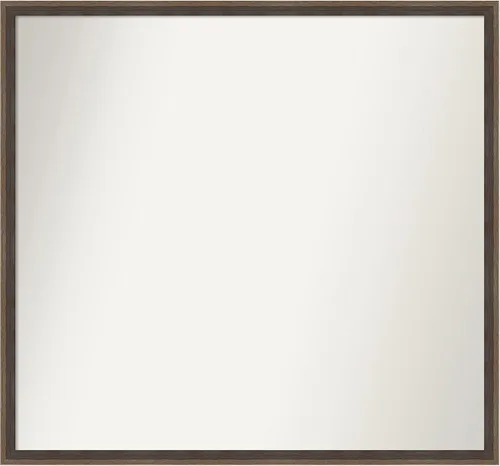Miniatura 115 de Amanti Art Brown Bathroom Mirror for Over Sink, 23x41 Custom Made Hardwood Wedge Mocha Rectangle Vanity Mirror, Large Modern Wood Frame, Hangs