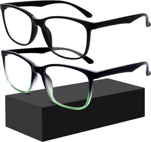 Miniatura 18 de Oilway - Anteojos con bloqueo de luz azul para computadora, lectura, juegos, televisión, teléfonos, anteojos de moda, antifatiga visual, anti UV, D1