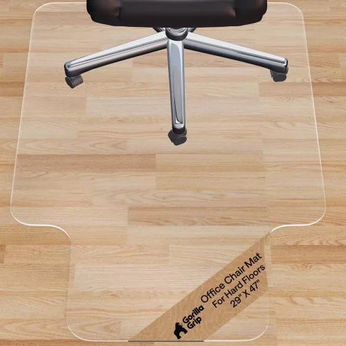 Miniatura 15 de GORILLA GRIP Tapete antideslizante para silla de oficina para suelos de alfombra, deslizamiento suave de 36 x 48 pulgadas debajo del escritorio