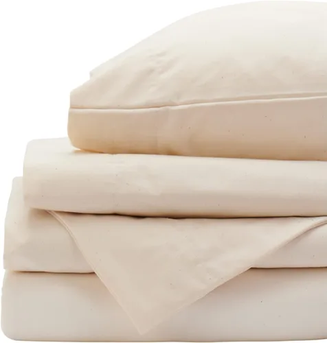Red Land Cotton Juego de sábanas de lujo | 100% algodón cultivado en Estados Unidos | Premium Hotel ultrasuave ligero 4 piezas fabricado en Estados