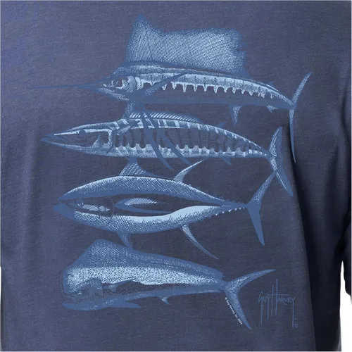 Miniatura 185 de Guy Harvey Camiseta de manga corta Threadcycled para hombre