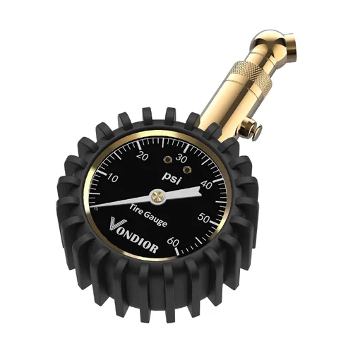 Miniatura 15 de Vondior Medidor de presión de neumáticos con tubo (0-60 PSI), medidor de presión de aire certificado ANSI preciso con esfera brillante grande