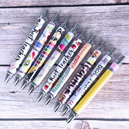 Miniatura 4 de YJ PREMIUMS Paquete de 10 Bolígrafos para Maestros Bolígrafos Divertidos Lindos Graciosos Geniales Mejores para Maestros Conjunto Paquete Enseñar
