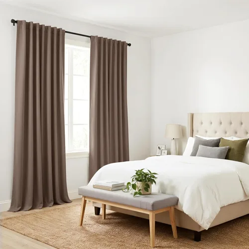 Miniatura 86 de PONY DANCE Cortinas cortas con aislamiento térmico para ventana pequeña, para guardería, baño, cocina, lavandería, caravana, sótano, 29 pulgadas
