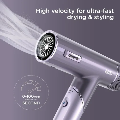 Miniatura 2 de Shark SpeedStyle Pro Flex HD543PL - Sistema de secador de pelo de alta velocidad de rendimiento profesional con protector de cuero cabelludo
