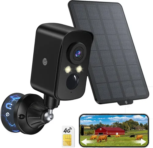 Miniatura 12 de Cámara de seguridad inalámbrica para exteriores con panorámica de 300°, sin suscripción, almacenamiento en la nube/SD gratuito de 7 días, detección