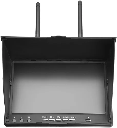 Miniatura 9 de FPV Monitor Dual Receptor 5.8GHz 40Channels 7Inch LCD Monitor/Pantalla Receptor Monitor para FPV Drone Quadcopter con Receptor Inalámbrico 140/120