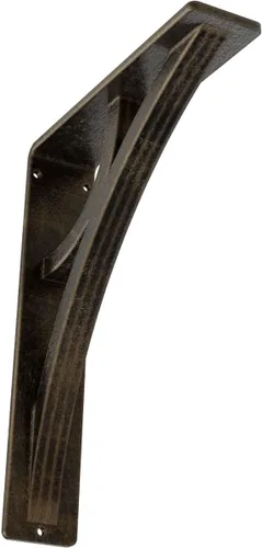 Miniatura 44 de Ekena Millwork BKTM02X10X12TGLABS Soporte de metal, 2 pulgadas de ancho x 10 pulgadas de profundidad x 12 pulgadas de alto, latón envejecido