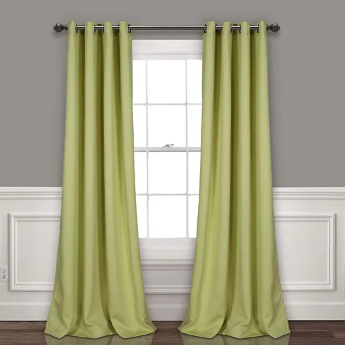 Miniatura 10 de Lush Decor Paneles de cortina opacas con aislamiento y ojales, par, 52 pulgadas de ancho x 84 pulgadas de largo, neutro, diseño clásico moderno