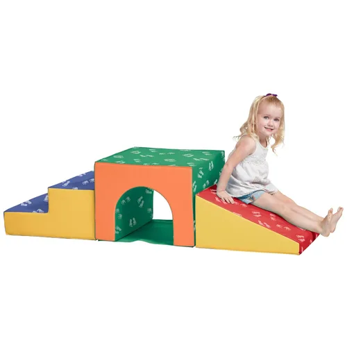 Miniatura 12 de ECR4Kids escalador de juguete individual de espuma con túnel, para enseñanza primaria Surtido