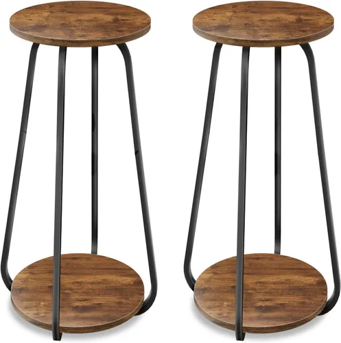 Miniatura 7 de Soporte para plantas de interior, estante de 2 niveles para plantas, soporte de pedestal, soporte de flores, soportes de metal para plantas