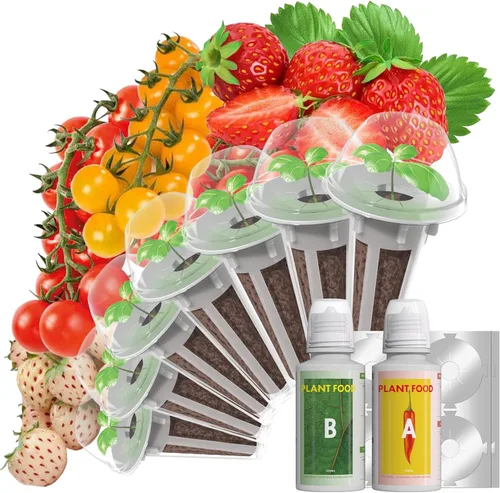 Miniatura 10 de Vainas de semillas de flores y frutas LYKOCLEAN para AeroGarden, Ahopegarden, sistema de cultivo hidropónico iDOO para interiores, 350 semillas+