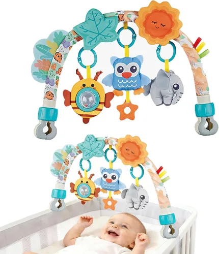 Miniatura 23 de Pau1Hami1ton Juguetes de asiento de automóvil, juguetes de cochecito, juguetes de asiento de automóvil para bebés de 0 a 6 meses, juguetes de bebé