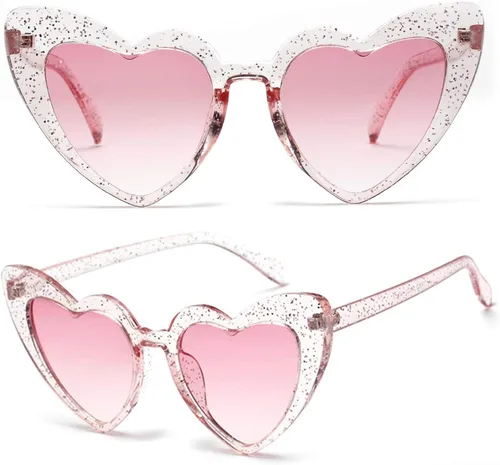 Miniatura 2 de boqopod Clout Heart Shaped Sunglasses Goggles Vintage Cat Eye Mod Style Retro Kurt Cobain Glasses