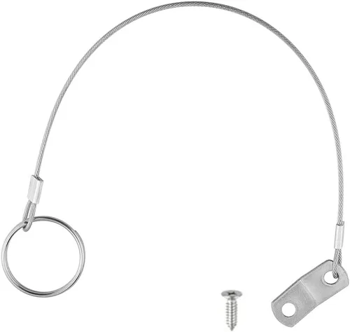Miniatura 3 de brandname Wwxuanke - Cordón de acero inoxidable 316, cable de seguridad, hardware marino para prevención de pérdidas, 1 bucle con anillo