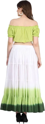 Miniatura 6 de Wevez Falda ATS Tribal Dip Dye de 25 yardas para mujer