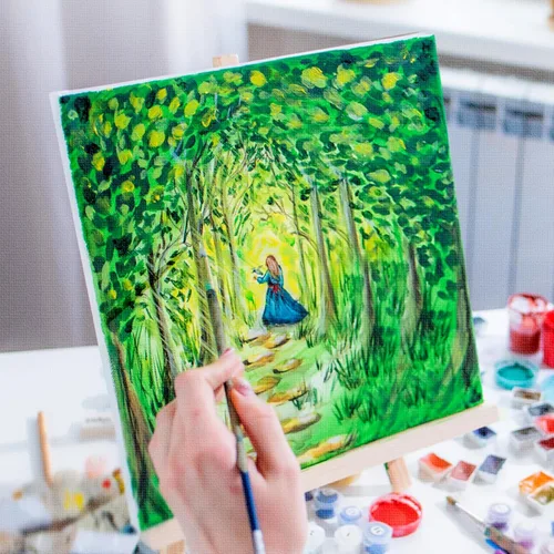 Miniatura 5 de Paquete de 100 paneles de lienzo de pintura a granel, paquete de arte para el aula, lienzos pequeños para estudiantes de aula, pintores