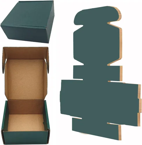 Miniatura 13 de Paquete de 25 cajas de envío con corazones rosas para bebé, cajas de cartón corrugado de kraft reciclables de 4 x 4 x 2 pulgadas, cajas de embalaje