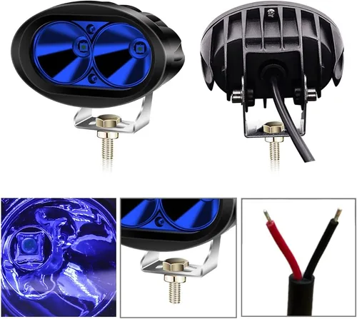 Miniatura 3 de Luz azul de la seguridad de la carretilla elevadora 8PCS de 20W LED, luz de advertencia de seguridad de la carretilla elevadora de Warehouse Luces
