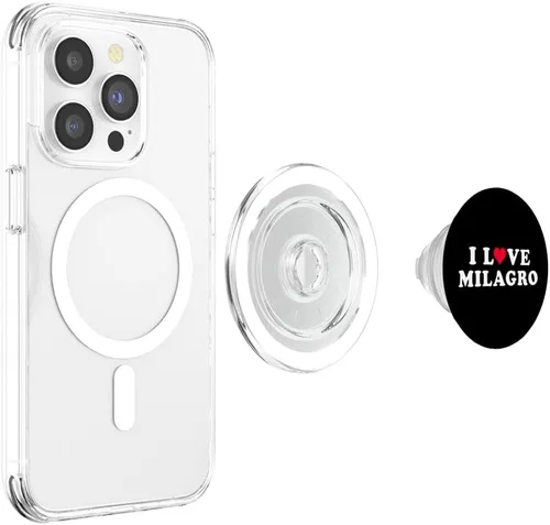 Miniatura 4 de I Love Milagro Matching Girlfriend & Boyfriend Milagro Name PopSockets MagSafe PopGrip for iPhone