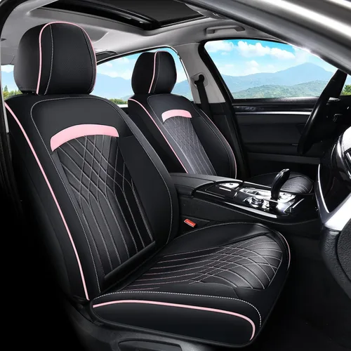 Miniatura 14 de FLORICH Fundas de asiento delantero de automóvil, fundas de asiento de cuero para automóviles, protector de asiento de automóvil, impermeable